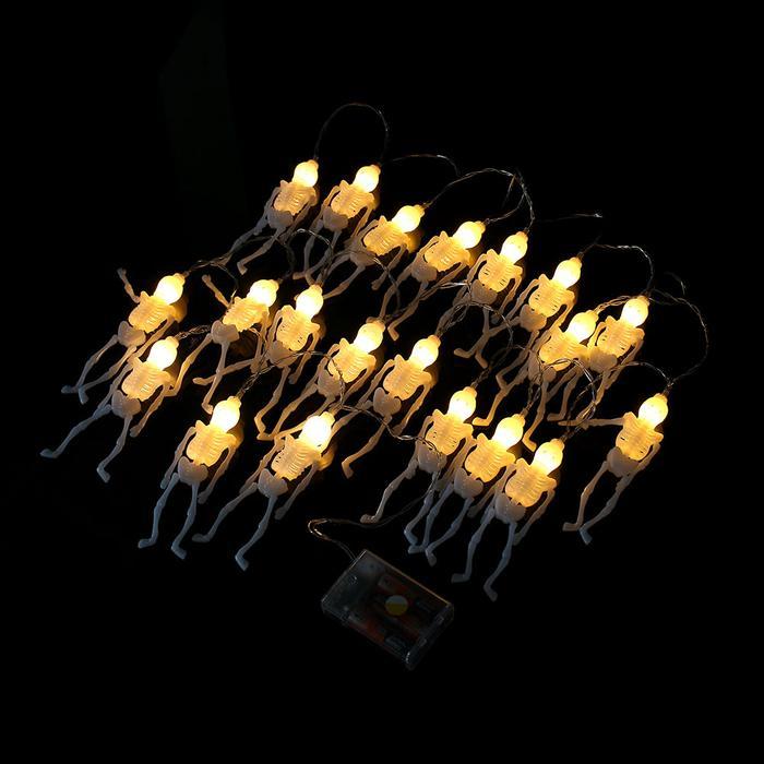 20구 LED 할로윈 뼈다귀 이벤드 가랜드 전구(3M)