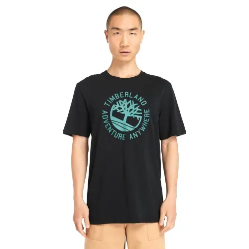 팀버랜드 남성 로고 슬럽 반팔티 블랙TB0A2Q4A0011 L7K3