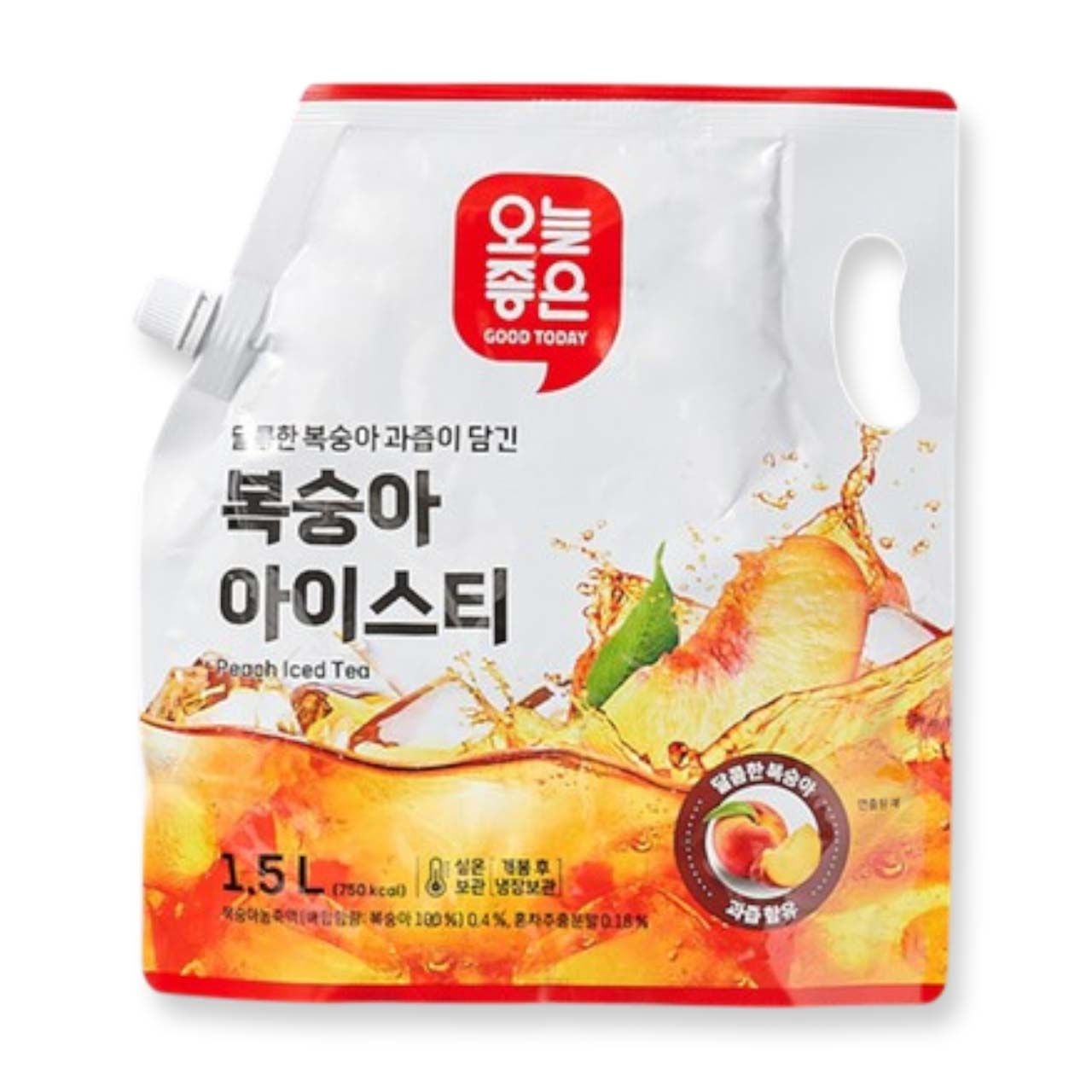 오늘좋은]오늘좋은 복숭아 아이스티 (1.5L) : 롯데ON
