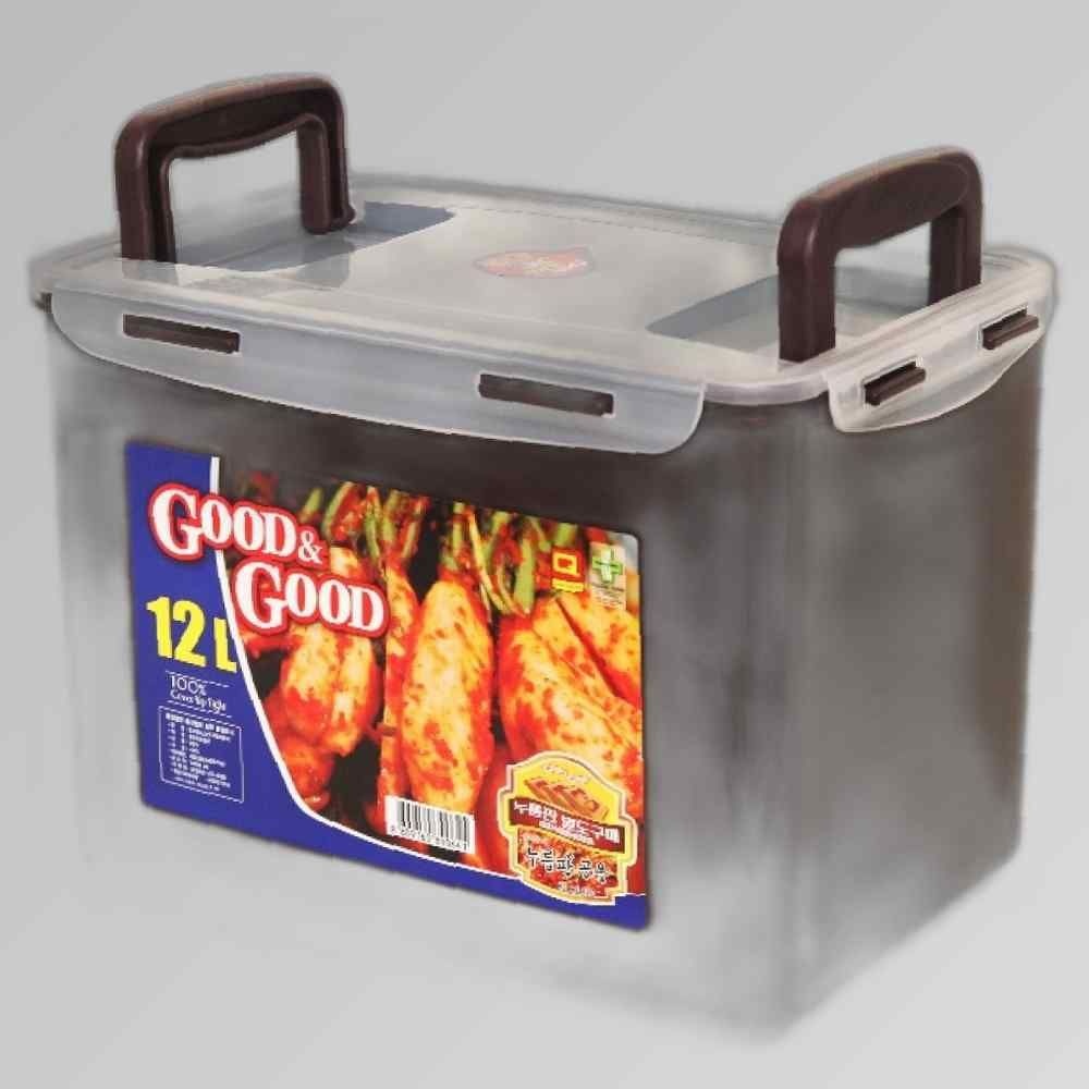 굿앤굿밀폐용기12L(쵸코_투핸디형)