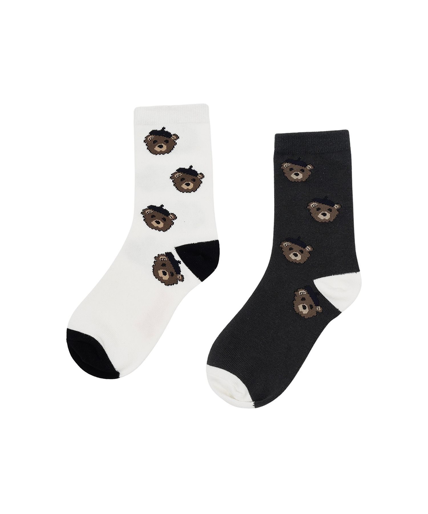 (공식) ENFANT BEAR LONG SOCKS 2PACK multi