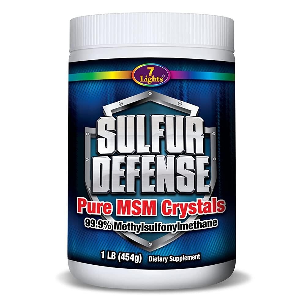 [해외] Sulfur Defense Opti-MSM 99.9% 순수 MSM 파우더 미국산 - 유기농 메틸설포닐메탄 크리스탈 비건, GMO 프리, 글루텐 프리 473.2