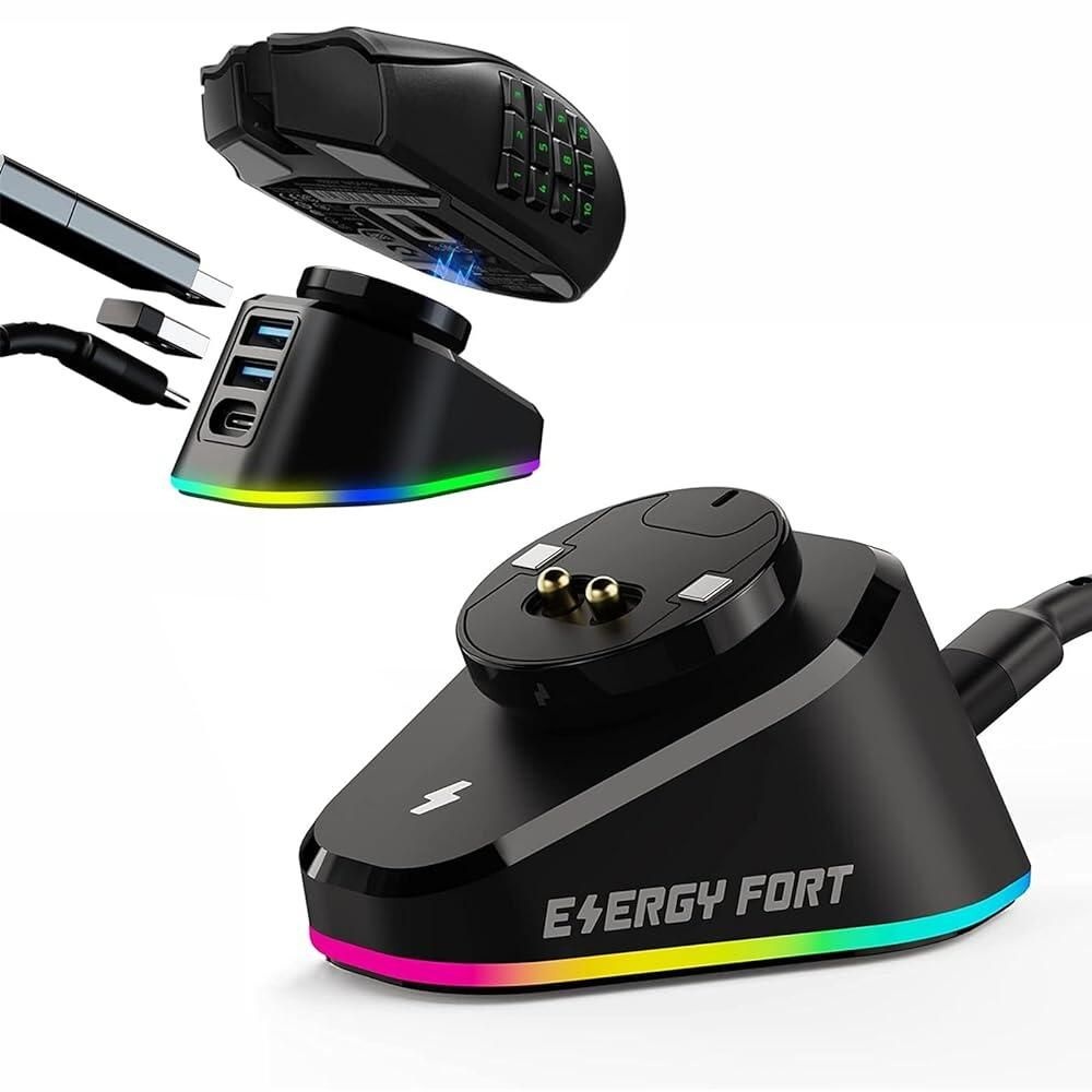 [해외] MOSHOU 로지텍 G Pro X Superlight G903h G703h G502 Lightspeed Razer DeathAdder V2 Naga Viper Basilisk 얼티밋 게이밍 마우스 마우스 도크