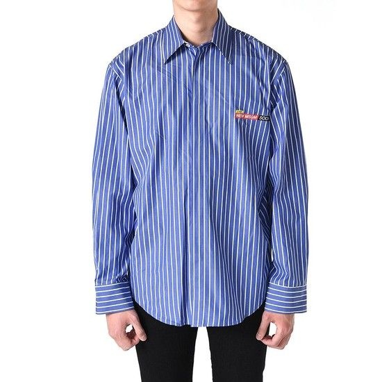 MUST IT_엠에스지엠 뉴스 스트라이프 셔츠 블루 3340ME12AX 227502 88