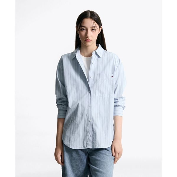 TOMMY HILFIGER 타미힐피거 TOMMY HILFIGER 스트라이프 포플린 이지 셔츠 (T22F6WSH031WT20A7)T22F6WSH031WT20A7 122037