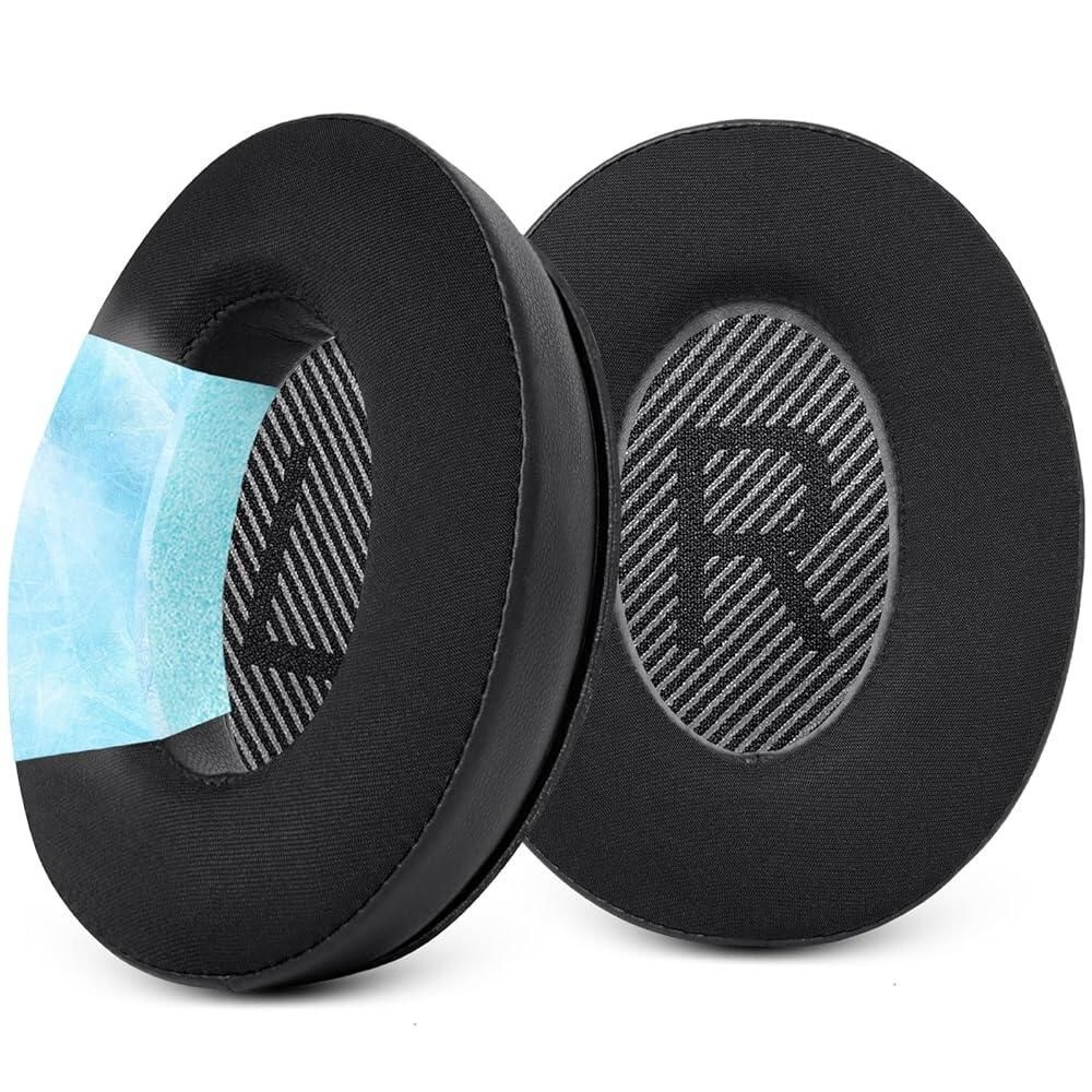 [해외] GEVO Bose QC35 ii QC35용 이어 패드 쿠션 교체품, QuietComfort 35ii 35 헤드폰용 이어패드, 단백질 가죽 소음 차단 메모리 폼