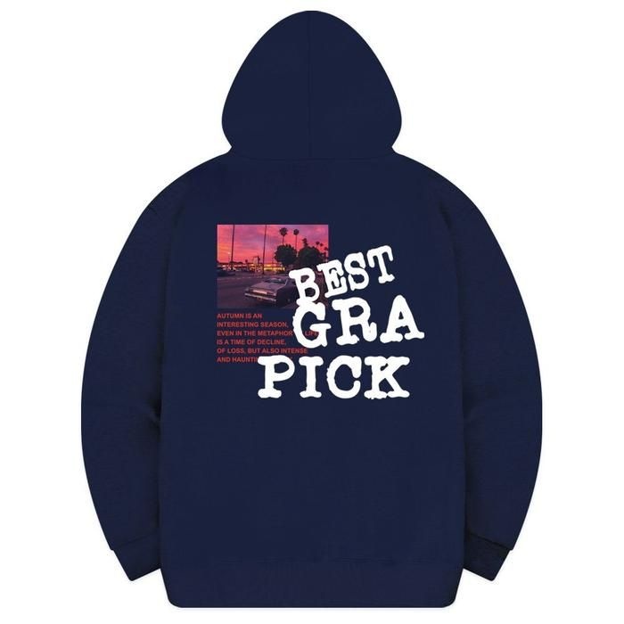 [그라픽][당일발송/BEST 추천] 그라픽 로드뷰 오버핏 후드집업 후드 짚업 빅사이즈 남녀공용 PHD_0019 (5Co