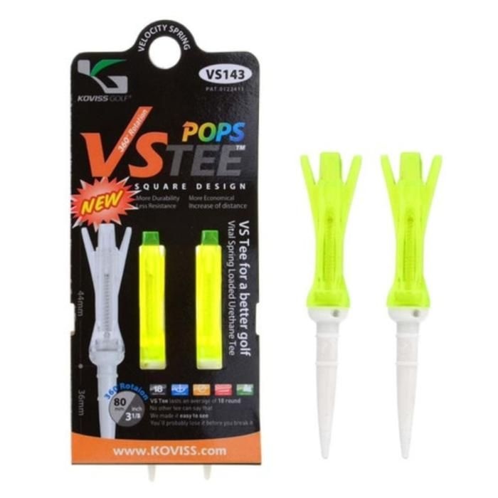 코비스 [기타브랜드]코비스 골프용품 80mm 회전 골프티 L 2개 세트 VS143
