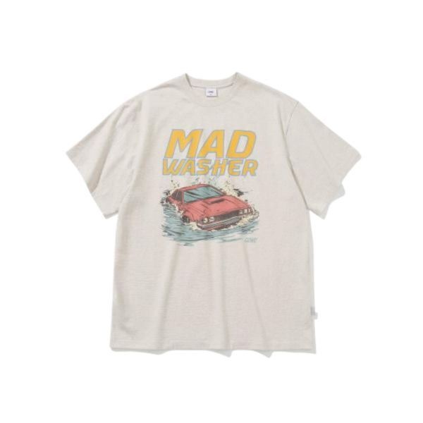 [오늘출발] 씨씨더블유씨 CCWC MADWASHER GRAPHIC TEE 반팔티 OATMEAL 멜란지 매장정품 209582