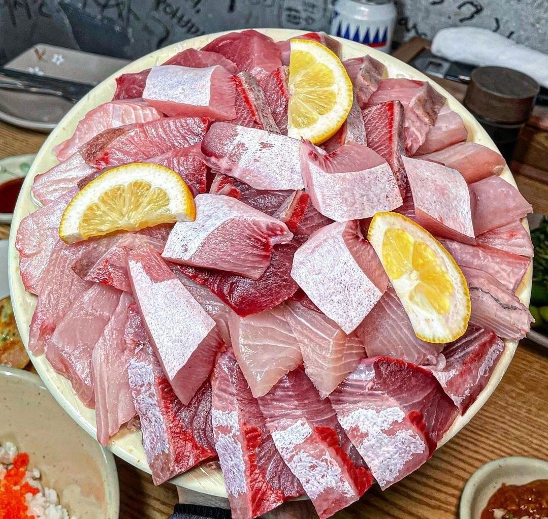 국내산 대방어필렛 자연산 숙성회 당일작업 8kg이상급 500g