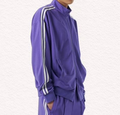 널디 NDY 엠브로이더리 로고 NY 트랙 탑 퍼플 PNES24TR0117 303194