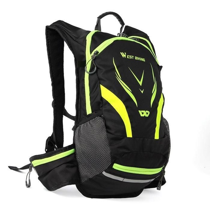 제이앤엘글로벌탑스 협력업체 그린 형광 깔끔한자전거백팩 내방 가방 라이딩 사이클 경량