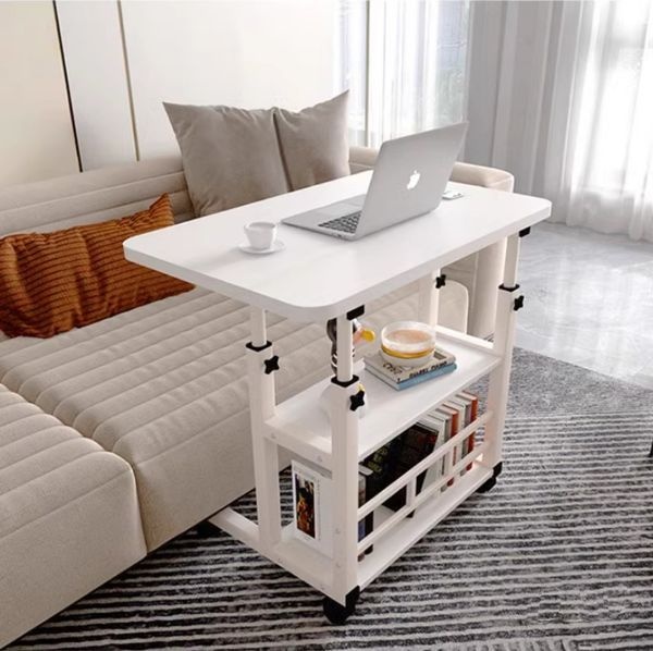 퓨핸 높이조절 이동식 사이드 테이블 1인 간이 책상