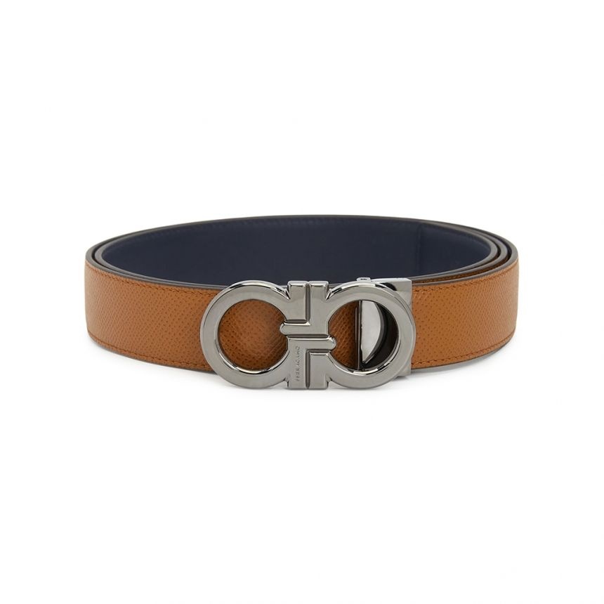 FERRAGAMO 간치니 남성 양면 벨트 670644 0791058 (프리컷팅)