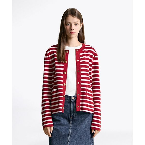 TOMMY HILFIGER 타미힐피거 TOMMY HILFIGER 리버시블 저지 가디건 (T22F7KCD051WT20E5)T22F7KCD051WT20E5 121820