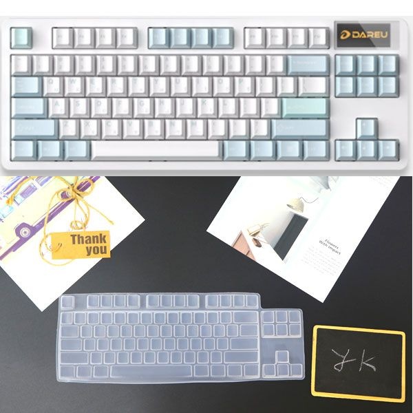 상품상세참조 다얼유 A87 PRO 8K MASTER LCD 84키 키스킨 고탄력 방수 키보드 커버