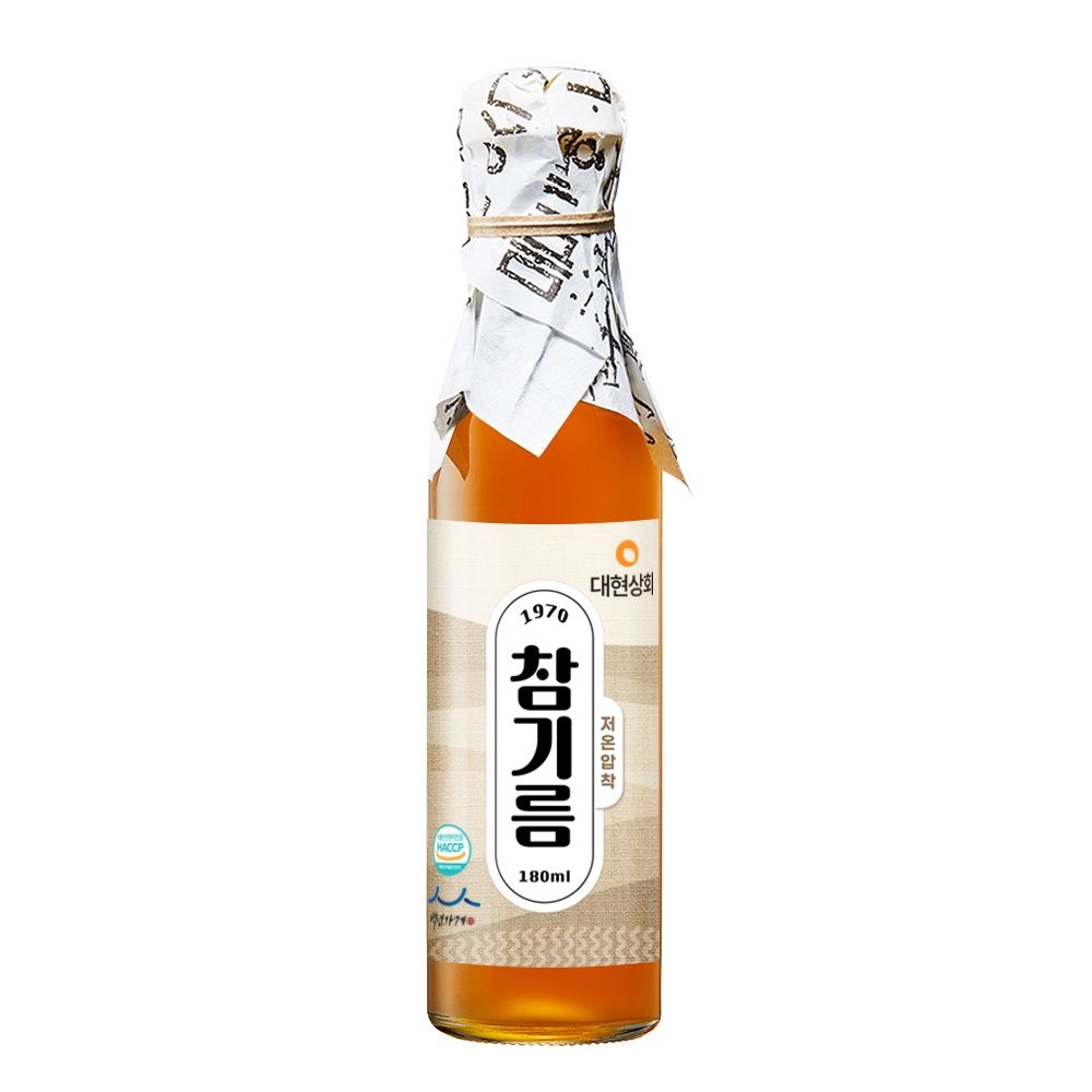 [롯데백화점]  50년전통 대현상회 저온압착 참기름 180ml