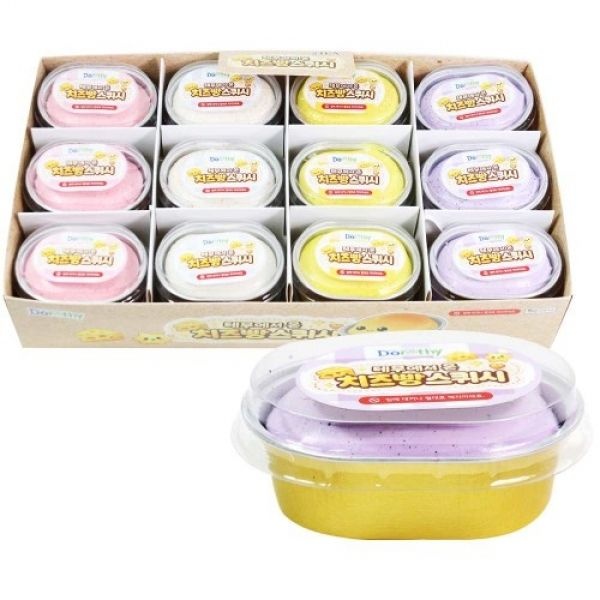 테무에서온치즈빵스퀴시 24개입 랜덤발송