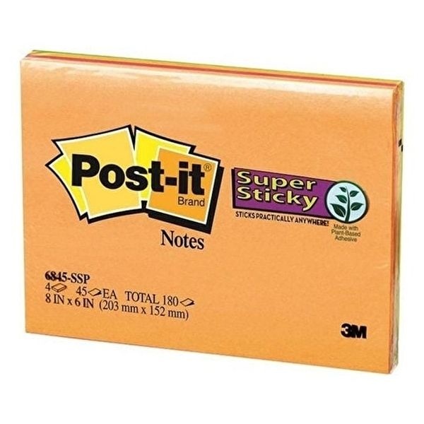 포스트잇미팅노트 6345-SSP(4색x45매무선 203x152mm) (KYR-WC0B048)