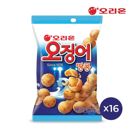 오리온 오징어땅콩(98g) x16개