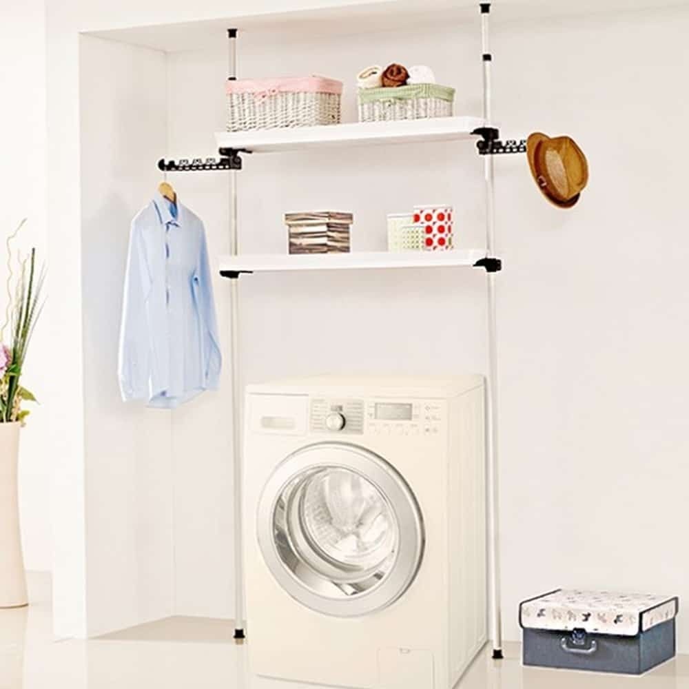 진열 수납 업그레이드 공간활용 매직크린 세탁기 2단 정리 선반(202)