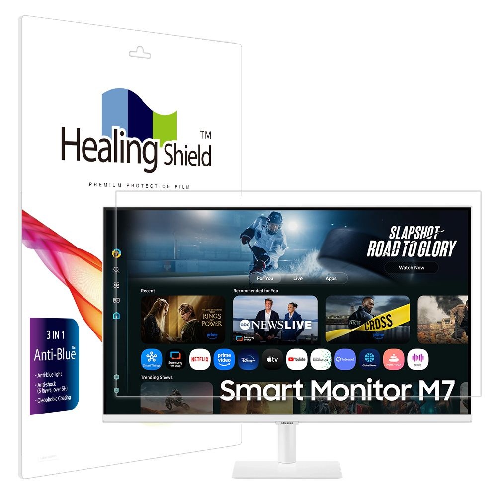 힐링쉴드 (현대Hmall) 삼성 2025 4K 스마트모니터 M7 LS32FM703 블루라이트차단 액정보호필름