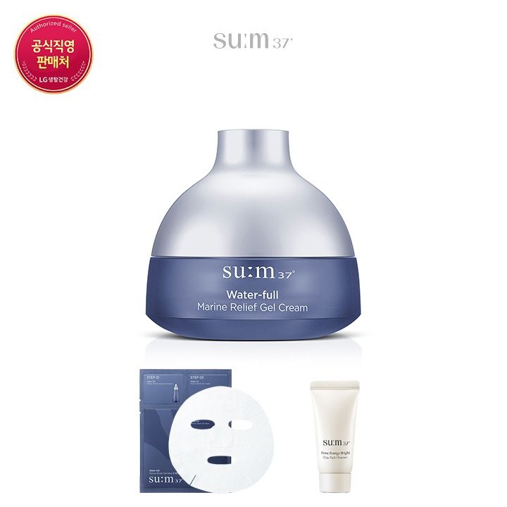 [롯데백화점] 숨37 [톡딜]워터풀 마린 릴리프 젤크림 20ml 기획 세트