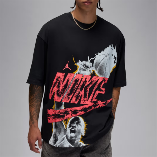 나이키 [나이키] 조던 레트로 M 오버사이즈 티셔츠 BE3 HQ9093 010