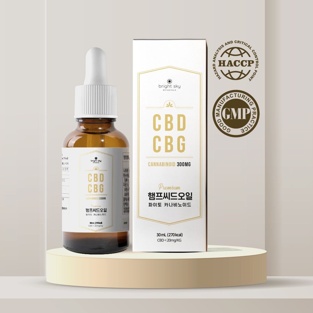 Reakiro 브라이트스카이 1% 카나비노이드 햄프씨드오일 30ml CBG 대마종자유 오일