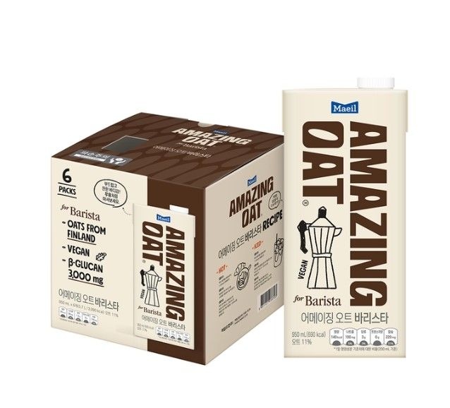 다이어트우유 오트라떼 오트밀우유 오트밀바리스타 6개