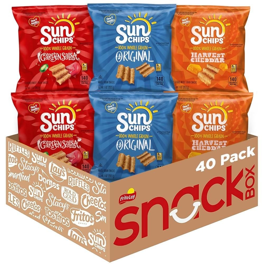[해외] Sunchips 선칩 멀티그레인 칩 멀티팩 28g 40개