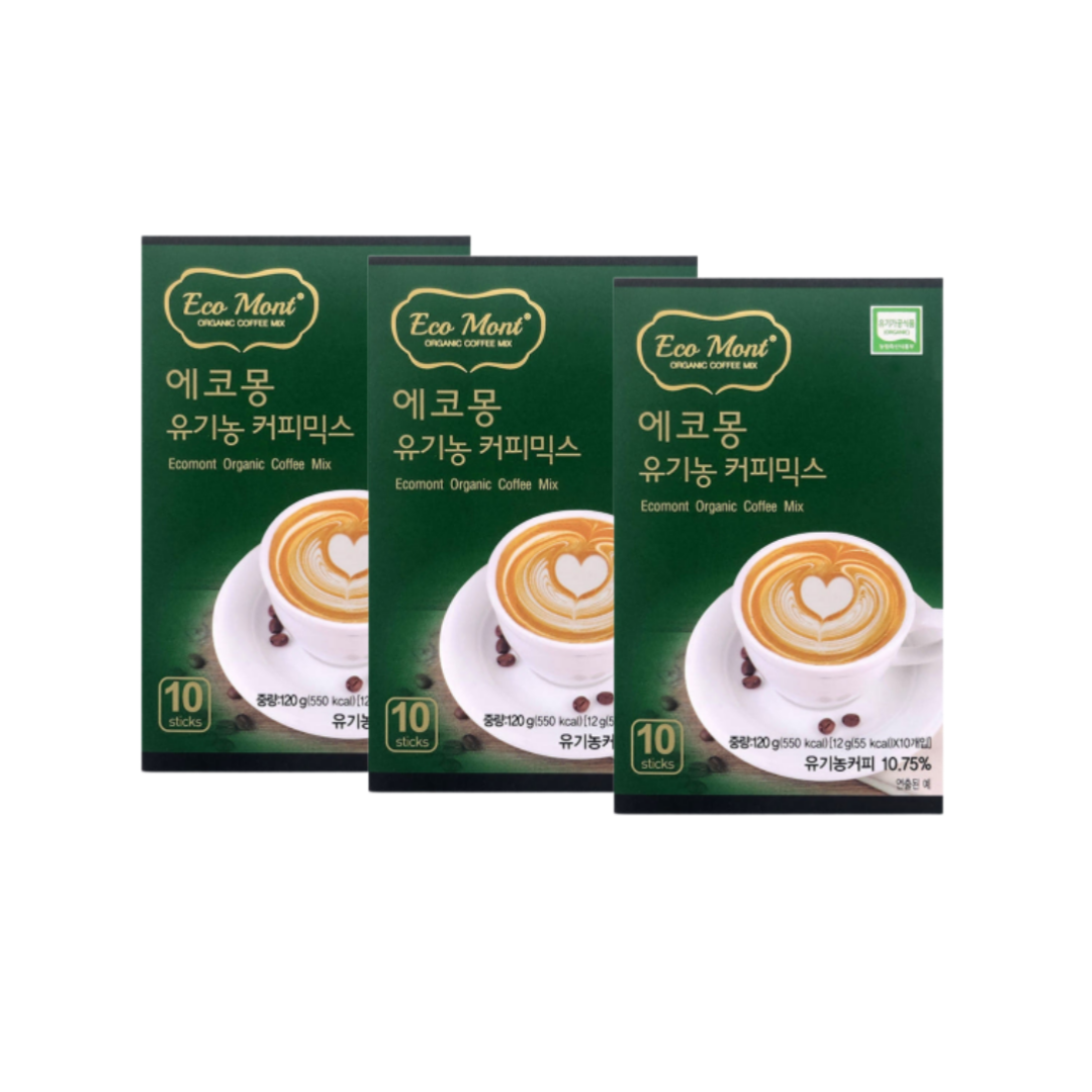 에코몽 유기농 커피믹스 12g X 10EA X 3개 (총 30EA)