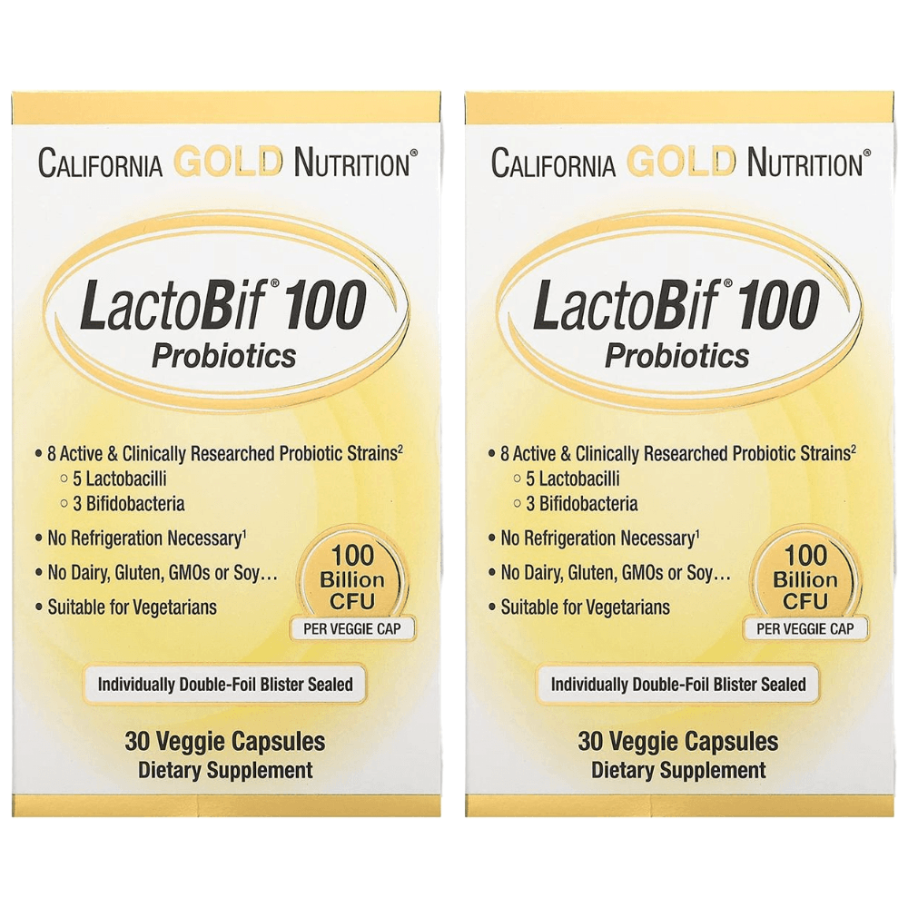 [해외] CGN 캘리포니아골드뉴트리션 유산균 락토비프 1000억 30캡슐 2개