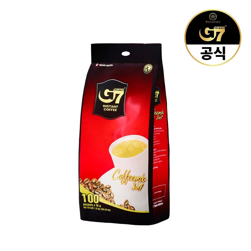베트남 G7 커피믹스 3in1 16g 100개입 + 10T
