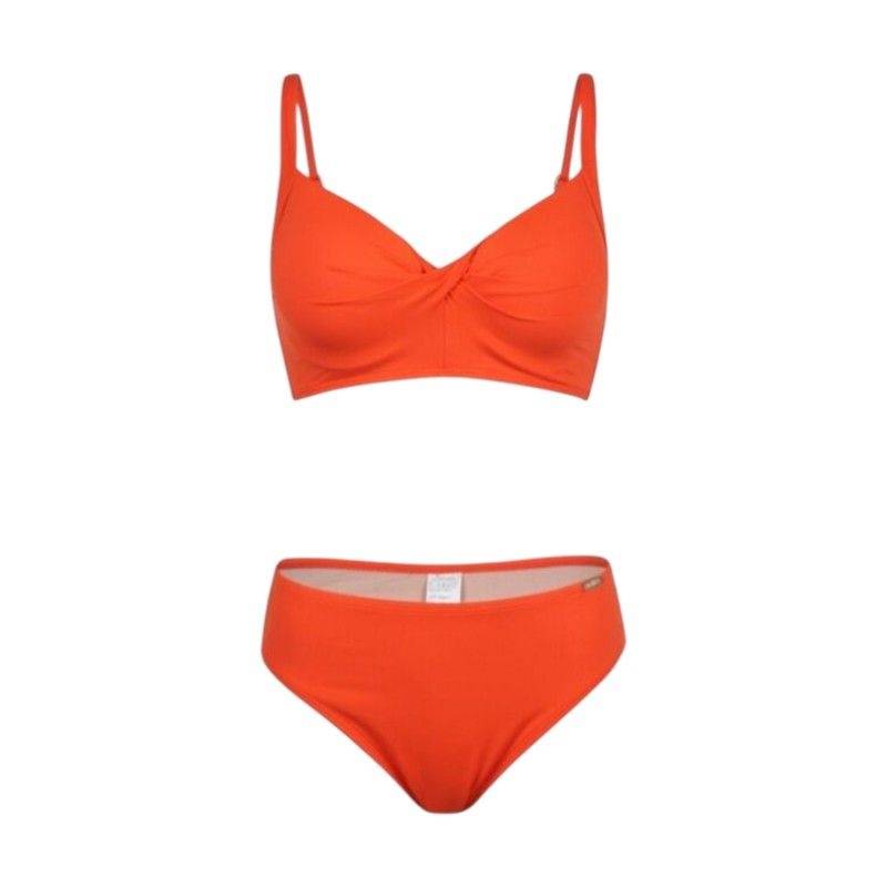[롯데백화점] 레노마 수영복 여성 비치 셔링 솔리드 비키니 LS2F304-OR LE1220877581
