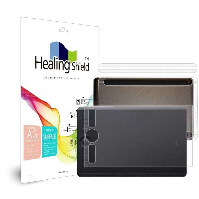 힐링쉴드 (현대Hmall) 와콤 인튜어스 프로 PTH 660 종이질감 Light 지문방지 액정보호필름1매+외부2종세트