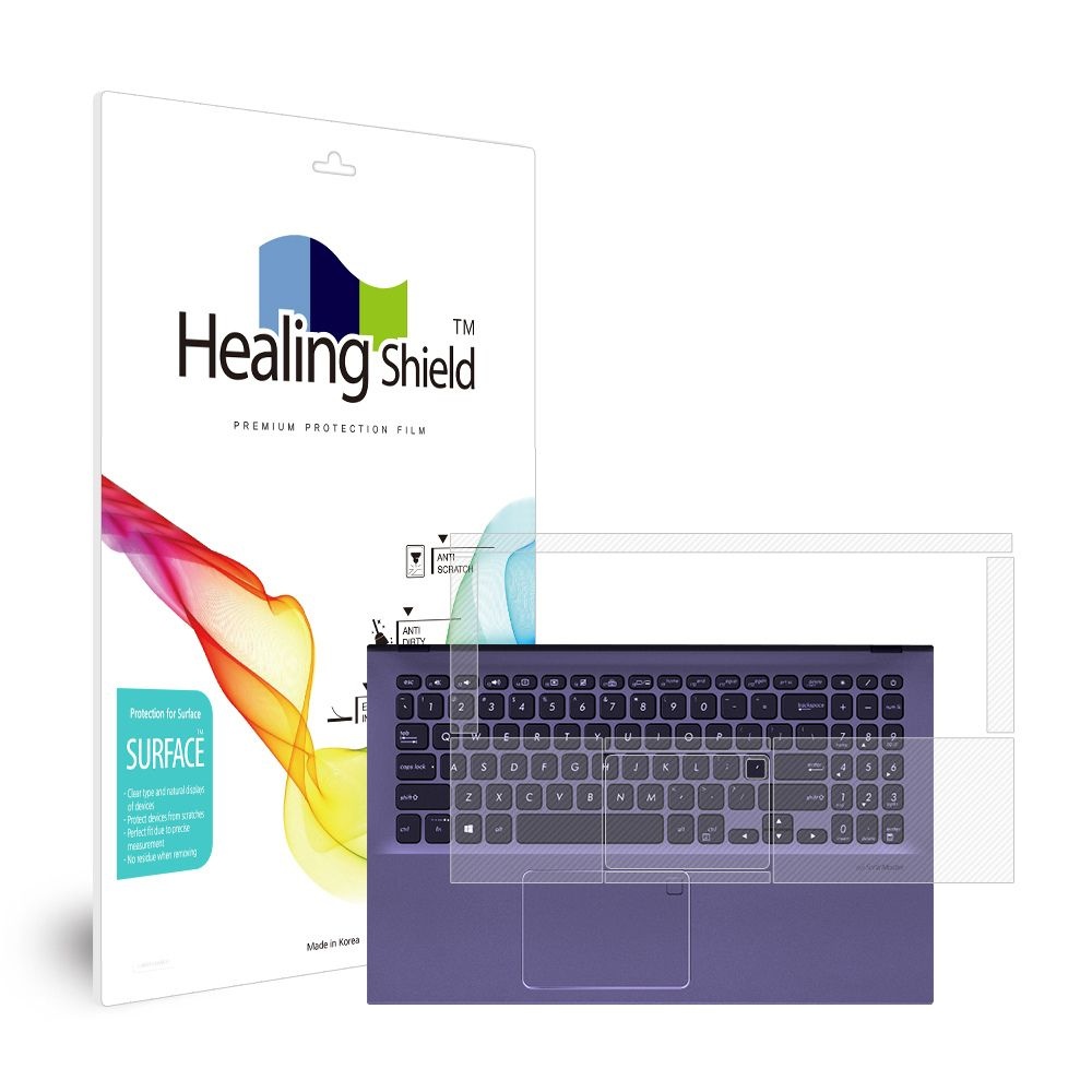 힐링쉴드 (현대Hmall) 에이수스 비보북 15 R564DA-BQ878 무광 외부보호필름 팜레스트/터치패드2매