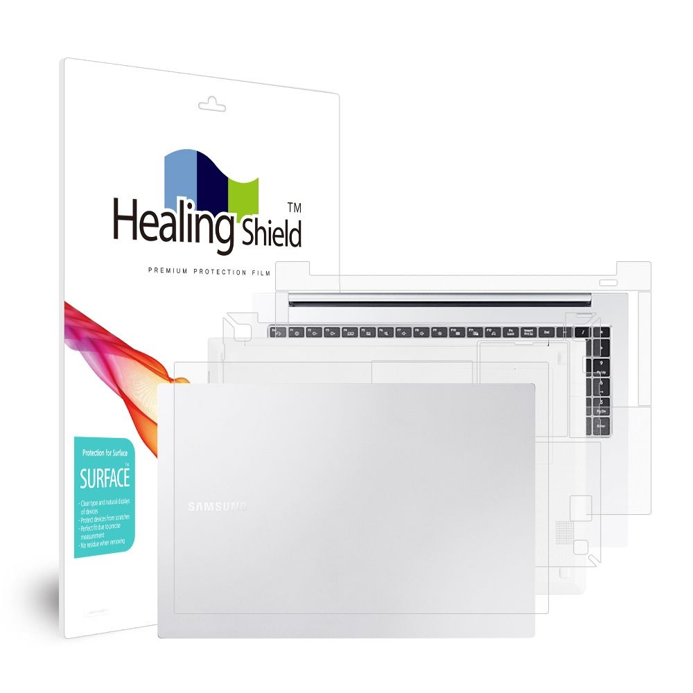 힐링쉴드 (현대Hmall) 삼성 노트북 NT350XCR NT350XCJ 무광 외부보호필름 3종세트