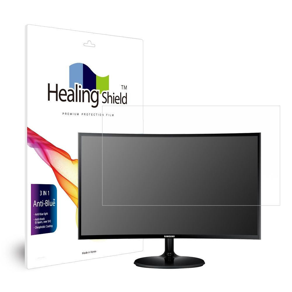 힐링쉴드 (현대Hmall) 삼성 커브드 모니터 27인치 C27F390 C27F391 블루라이트차단 액정보호필름