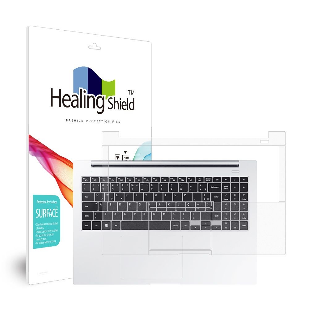 힐링쉴드 (현대Hmall) 삼성 노트북 NT350XCR NT350XCJ 무광 외부보호필름 팜레스트/터치패드2매