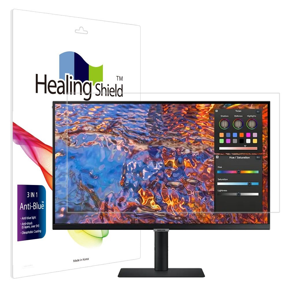 힐링쉴드 (현대Hmall) 삼성 뷰피니티 S8 S27B800 블루라이트차단 액정보호필름
