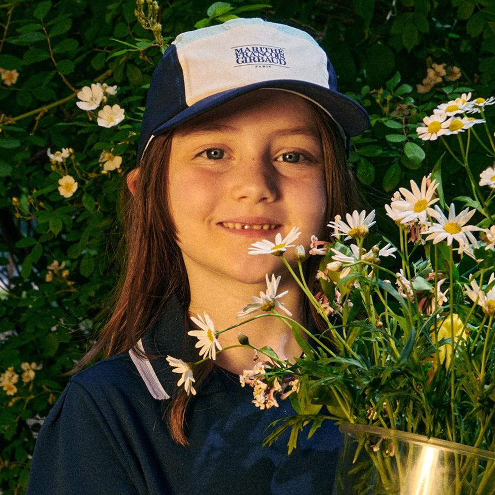 (공식) MFG X FILA KIDS CLASSIC LOGO CAP navy