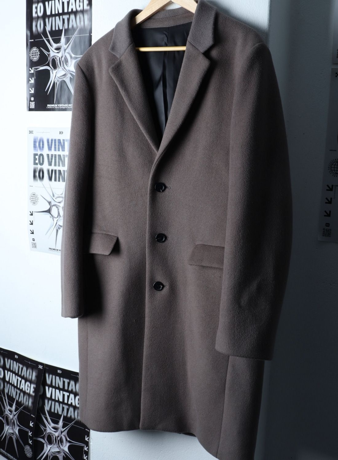 빈티지 (XL)컨셉원 코트자켓 싱글 캐시미어 차콜56