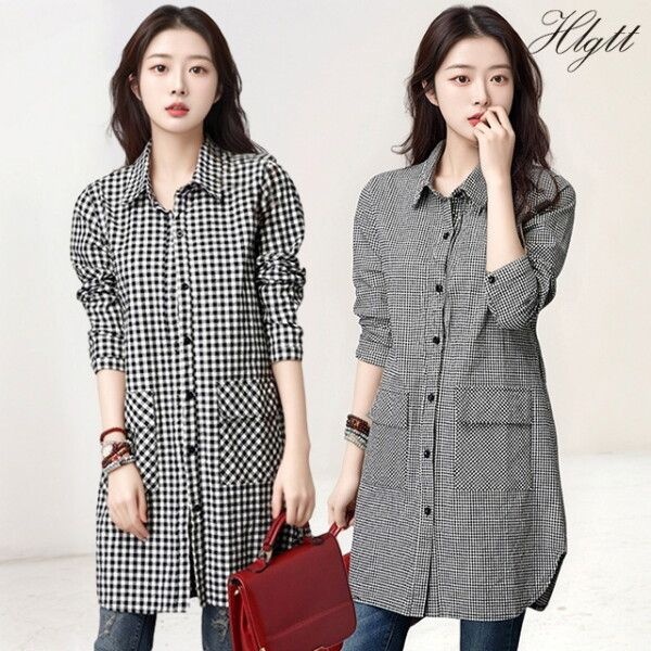 주식회사 헬리꽁땡 [헬리꽁땡] 듀오체크포켓미디셔츠2종