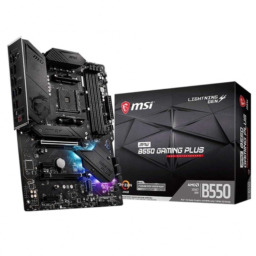 [해외] MSI MPG AMD B550 Gaming Plus 소켓 AM4 ATX DDR4-SDRAM 마더보드
