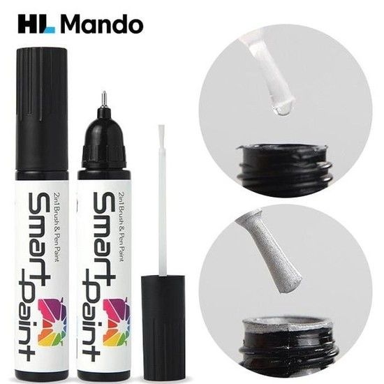 상세페이지 참조 [MEK76162_61]붓펜 퓨어화이트 자동차도색 클리어 세트