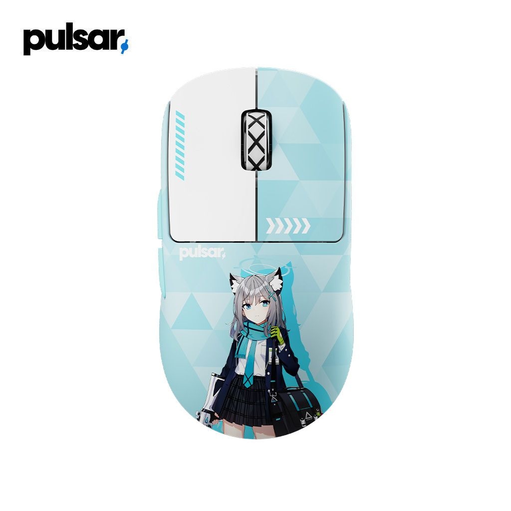 에이플러스엑스 펄사 X2 크레이지라이트 미디움 블루 아카이브 시로코 에디션 펄크라 Blue Archive 굿즈 마우스
