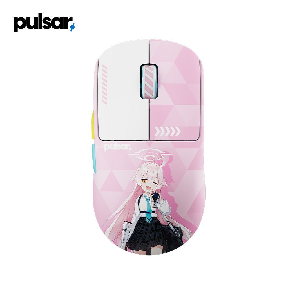 에이플러스엑스 펄사 X2 크레이지라이트 미디움 블루아카이브 호시노 에디션 펄크라 Blue Archive 굿즈 마우스