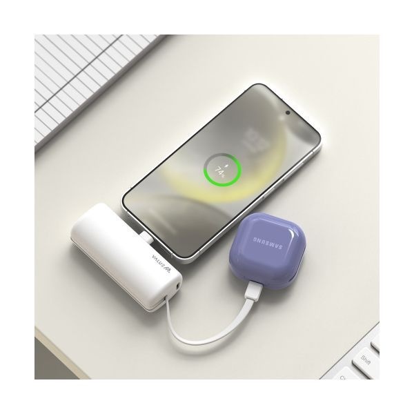 매장정품 VALUEM 접이식 C타입 8핀 도킹 보조배터리 5000mAh D4