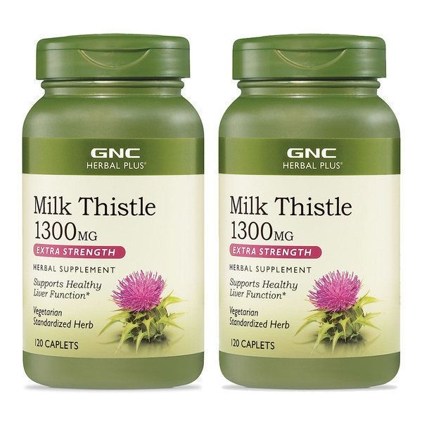 [해외] [1+1]GNC 밀크씨슬 1300MG 120정 지앤씨 허벌플러스